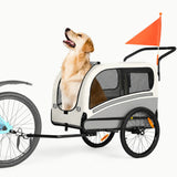 Grote fietskar voor honden