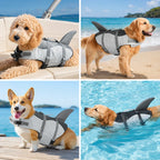 Shark-shaped Dog Life Jacket - Petifo