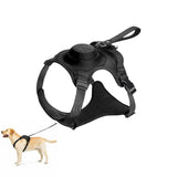 Hondentuig met ingebouwde oprolbare lijn