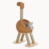 Kattenboom in dinosaurusvorm