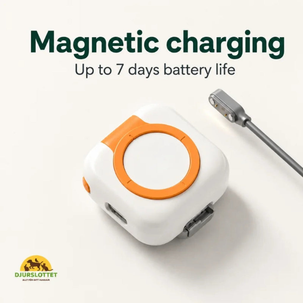 Magnetic charging pet GPS tracker with long battery life up to seven days Petifo