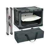 PawHut-opvouwbare hondenbench met stalen frame
