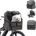 Pendlo bike basket and carrier bag for dogs and cats in grey - Petifo