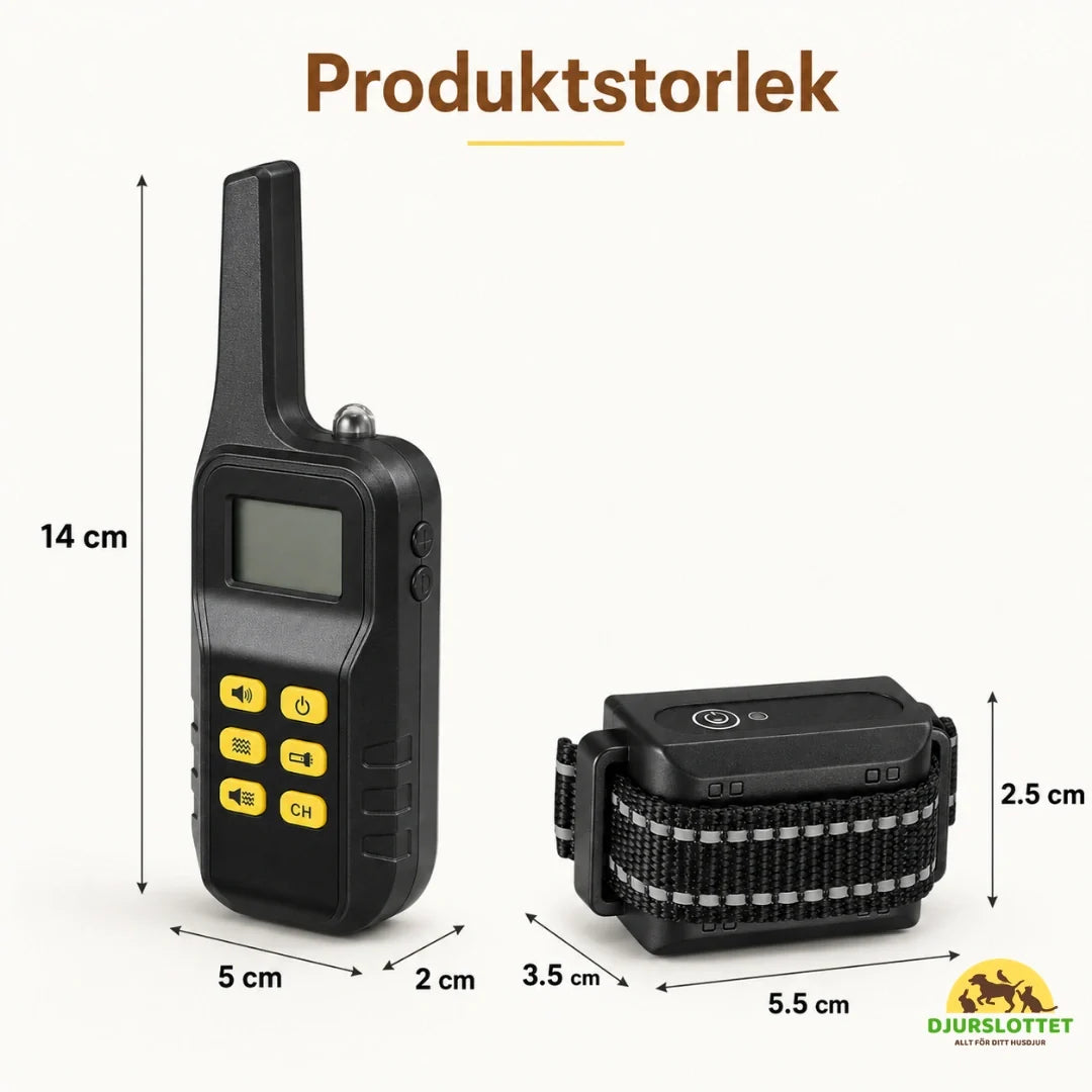 Product size of Anti-bark Collar DuoControl Petifo