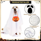 Product details of Halloween costume with pumpkin basket for dogs - Petifo