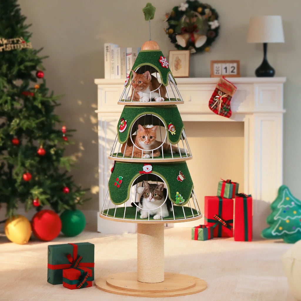 Kerstboomvormige krabpaal