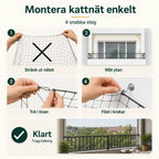 SafeGuard cat net with easy fitting - Petifo