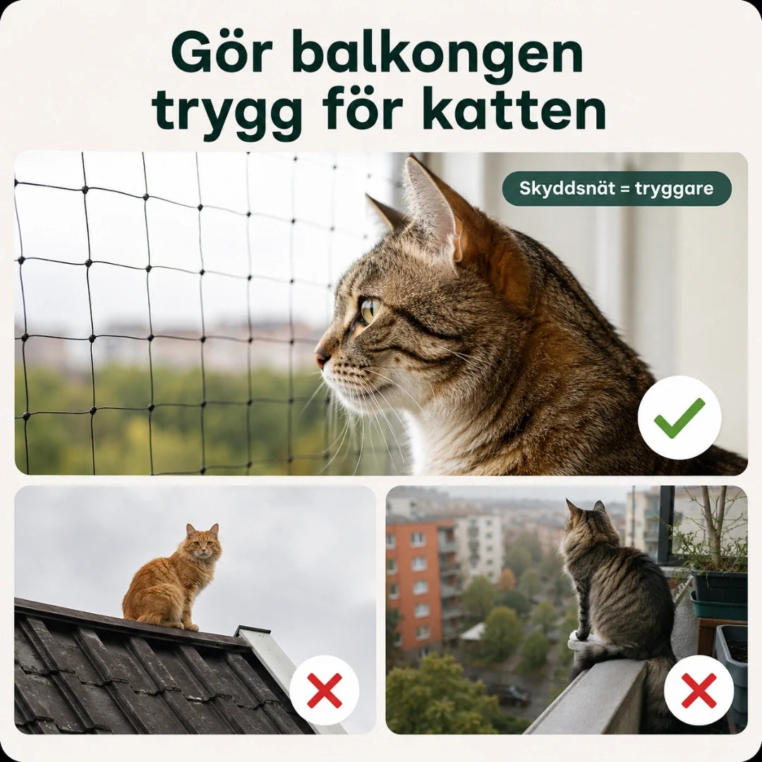 SafeGuard cat net as a protective net on the balcony - Petifo