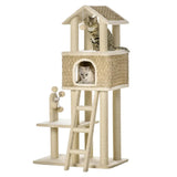 PawHut kattenboom met huisje
