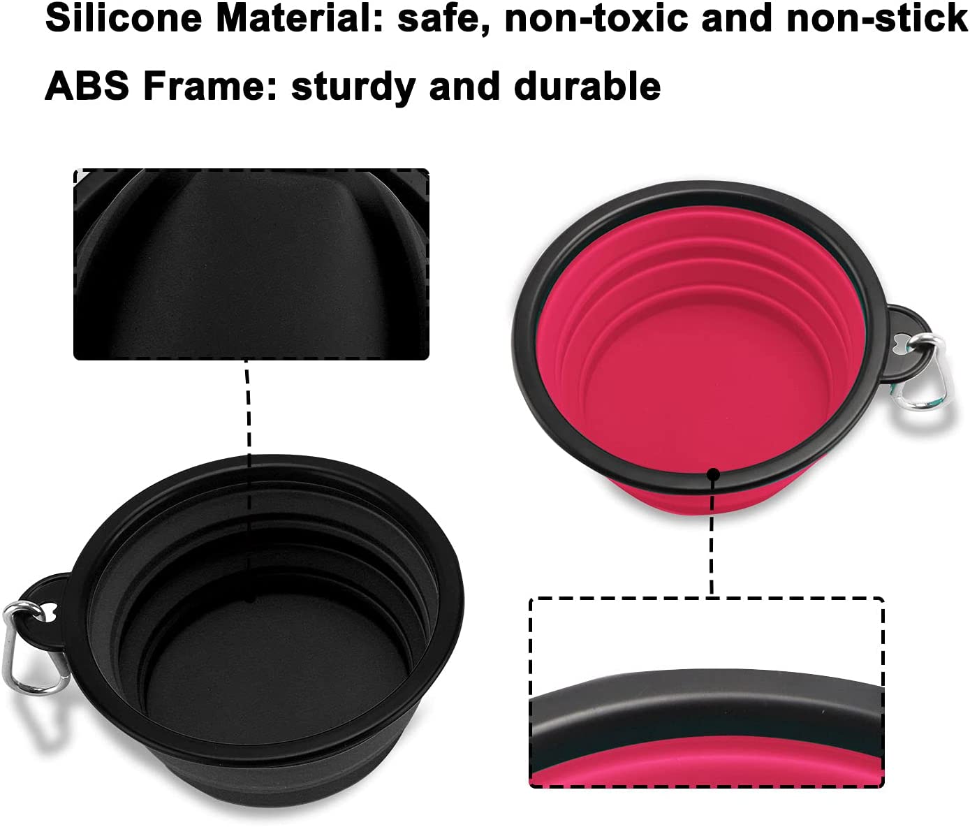 Portable Foldable Water Bowl - djurslottet