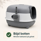 BingoPaws Large Covered Cat Litter Box curved base - Petifo